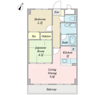 パストラルふじみ野【3階】の間取り