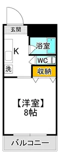 サンハイツやまと【2階】の間取り