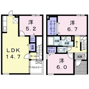 グレイスフル【1階】の間取り