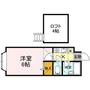 ベルシティ木ノ下【1階】の間取り