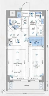ヴォーガコルテ横濱青葉【1階】の間取り