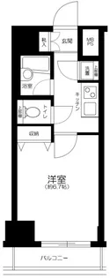 ソアブール御徒町コンフォート【4階】の間取り