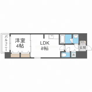 リアライズ花園町駅前【7階】の間取り