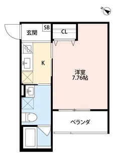 リベラルアーツ 春日出【3階】の間取り