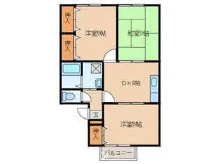 ヴィラハイフォーレ【2階】の間取り