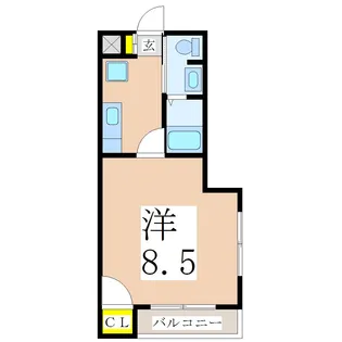 P.marks荒田【5階】の間取り