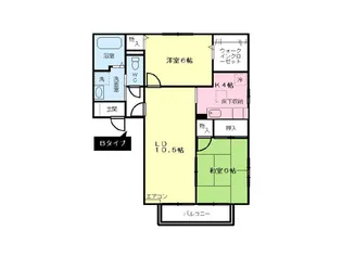 ラルシェF【1階】の間取り