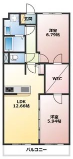 レセーナトゥ【3階】の間取り