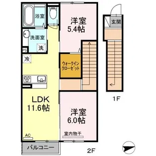 M・フィールド【2階】の間取り