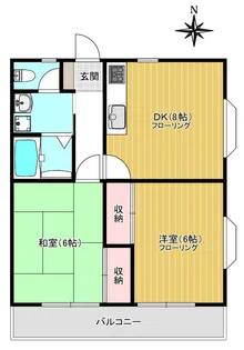 メゾンヴィオレ【1階】の間取り