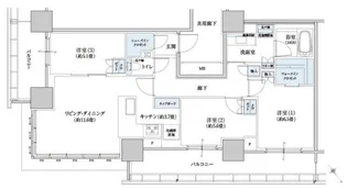 Brillia Tower 浜離宮【22階】の間取り