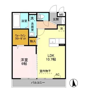 ピア・プランドール【3階】の間取り