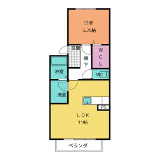 プレジオB棟【2階】の間取り