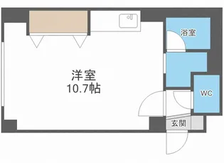 プレジール厚別【3階】の間取り