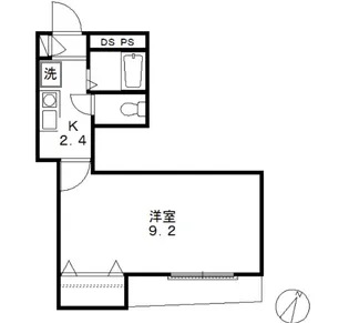 【ヘーベルメゾン】レスポワール【1階】の間取り