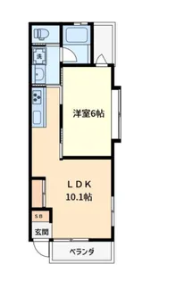 ベルコート千田【3階】の間取り