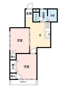サンコーポ羽鳥【3階】の間取り