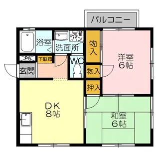 パルティシオン【2階】の間取り