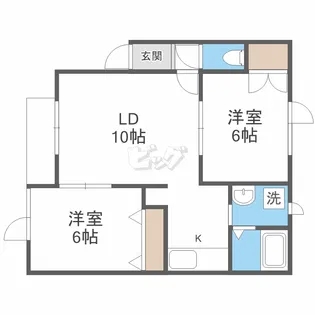 ラポールオオタカ【1階】の間取り