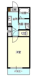 ボヌール川越【1階】の間取り