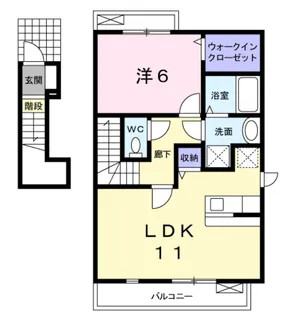 愛知県名古屋市緑区浦里2【アパート】の間取り