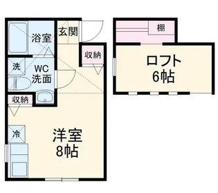 プリマ十六番館【1階】の間取り
