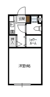 ハイツ城山【2階】の間取り