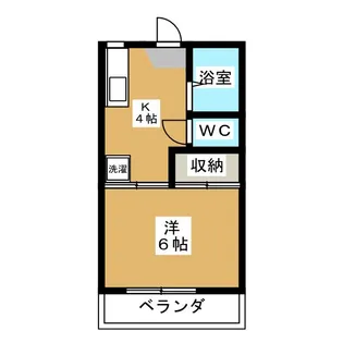 富士ハイツ【1階】の間取り