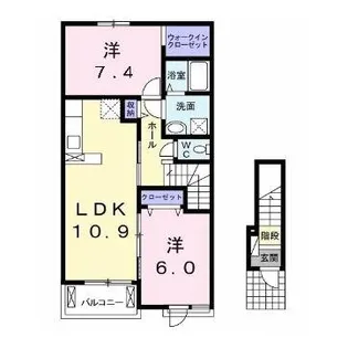 LeGazonI・II・III【2階】の間取り