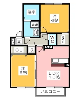 サン アレキ【1階】の間取り