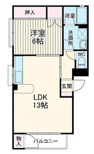イ・ムーブルパレス大岩【1階】の間取り