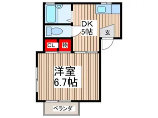 ロイヤル小島Cの間取り