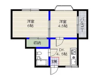福岡県福岡市中央区今川2【マンション】の間取り