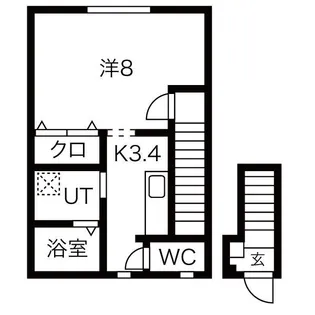 清水館II【2階】の間取り