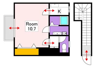 ラ・イベール【2階】の間取り