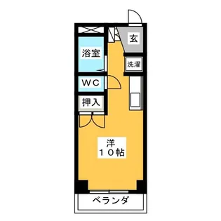 友楽町ハイツ【1階】の間取り