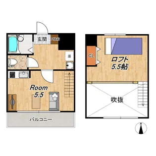 ノースワン【3階】の間取り