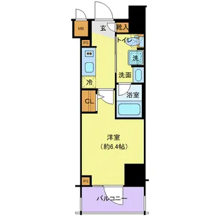 ステージファースト千葉中央【8階】の間取り