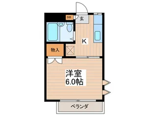 カメリアハウスタケシタ【1階】の間取り