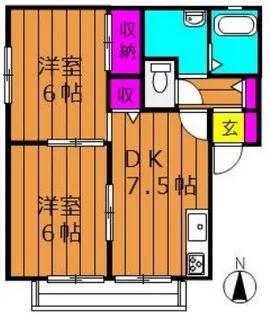 サンクオーレ II【2階】の間取り