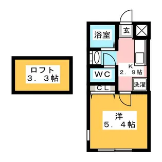 1Kの間取り画像