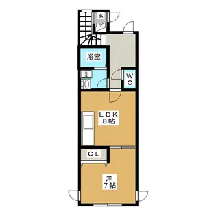 ヒルズ三内【2階】の間取り