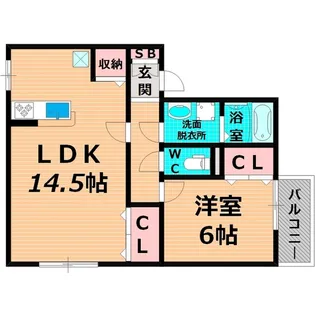 大阪府門真市三ツ島5【アパート】の間取り