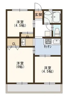 シティハイムジュエリーA【2階】の間取り
