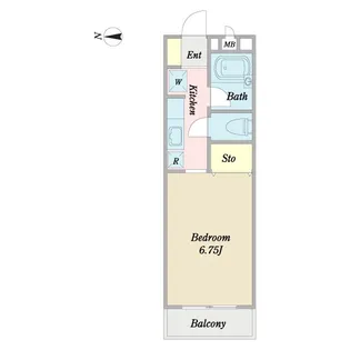 シーウィード【2階】の間取り
