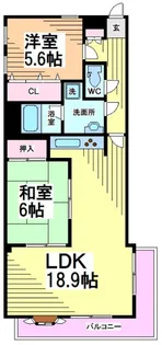 神奈川県川崎市多摩区三田1【マンション】の間取り
