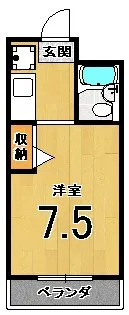 レヴァン朝日【3階】の間取り