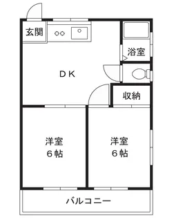 北盛荘【2階】の間取り