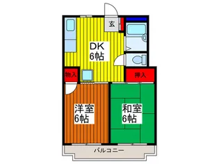サンハイツ福田の間取り