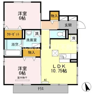 グリーンガーデン【1階】の間取り